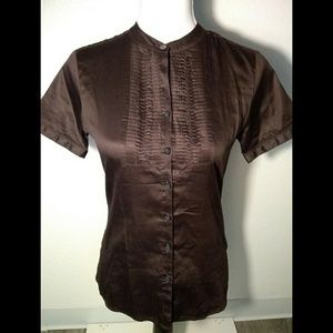 Brown Button Down Shirt